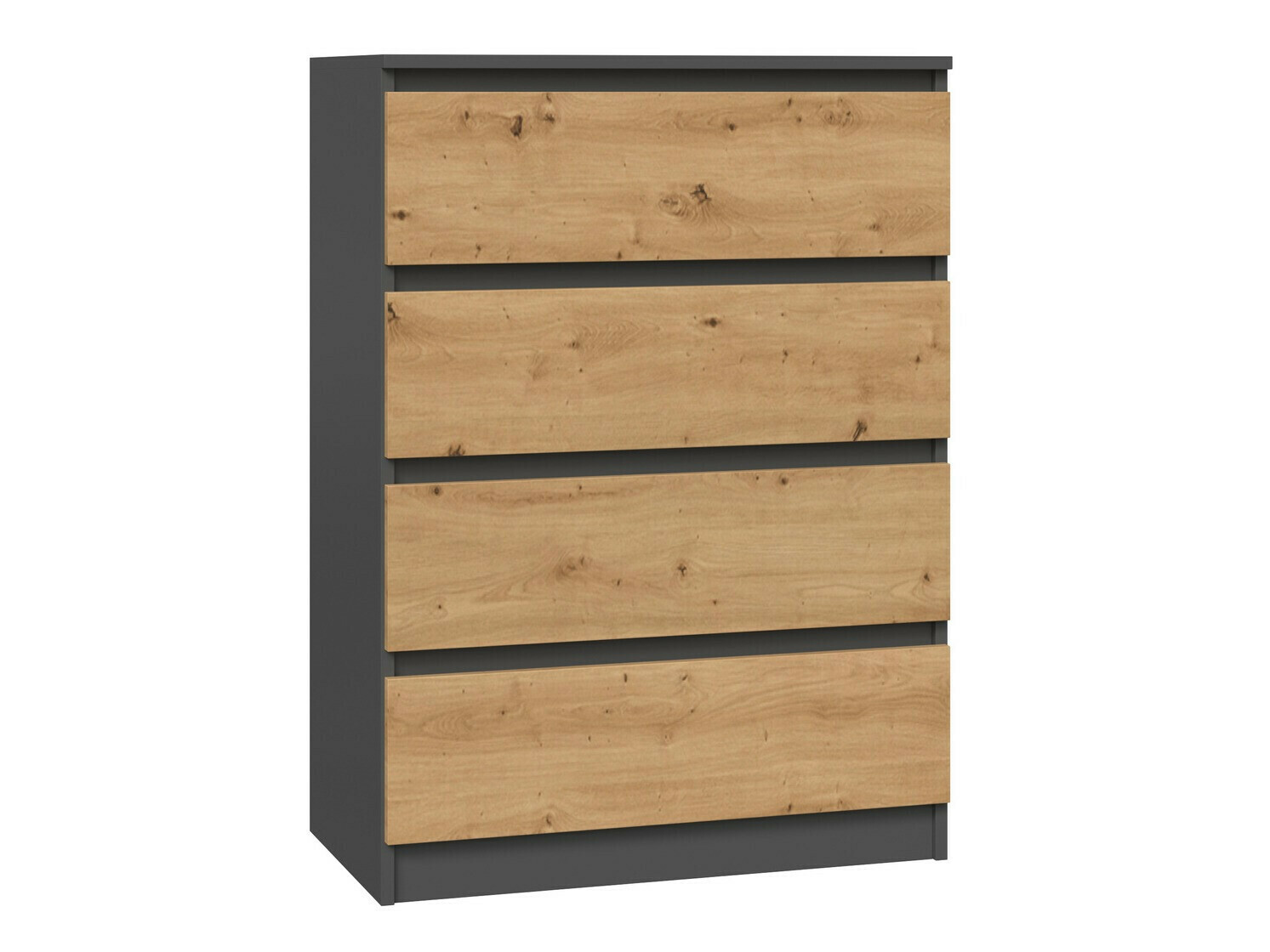 Chest of drawers Elbvelu 105 (Anthracite + Artisan oak)
