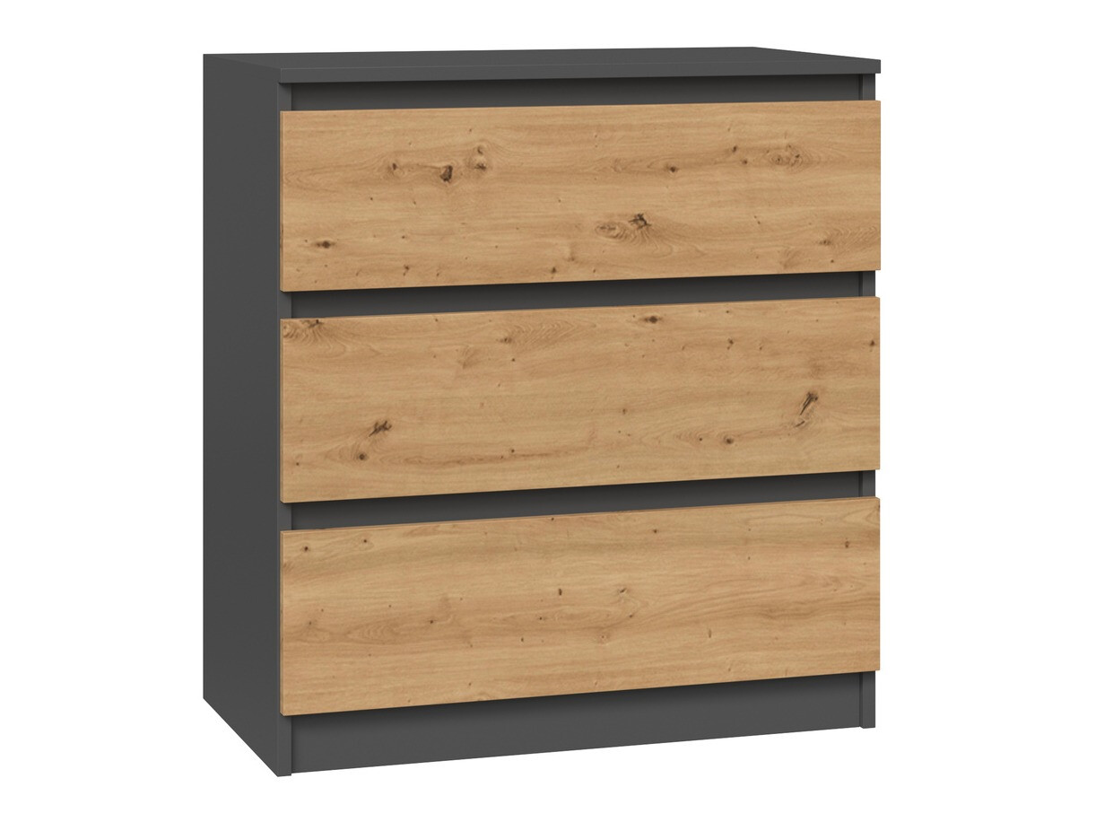 Chest of drawers Elbvelu 106 (Anthracite + Artisan oak)