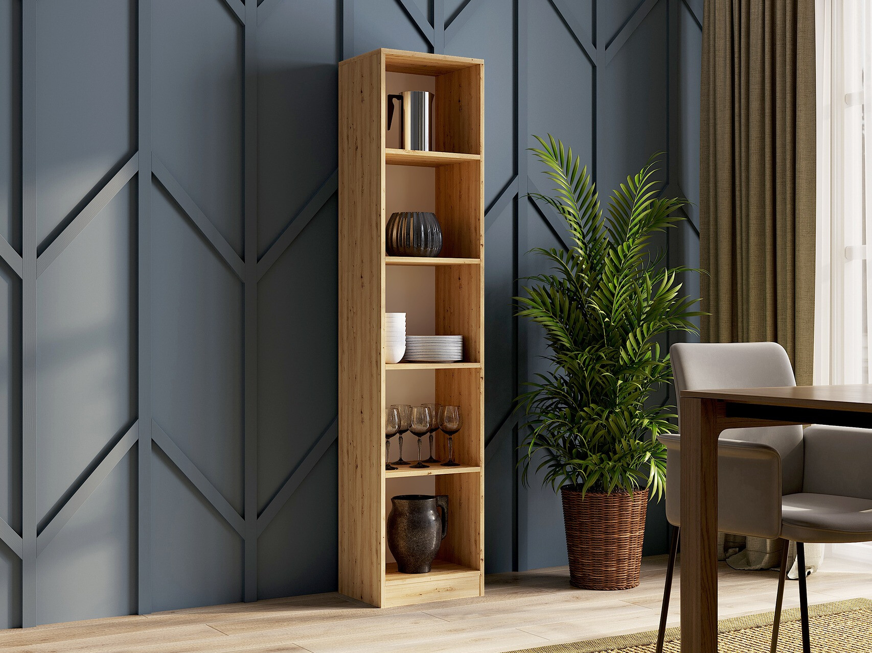 Bookcase Mandeville 183 (Artisan oak)