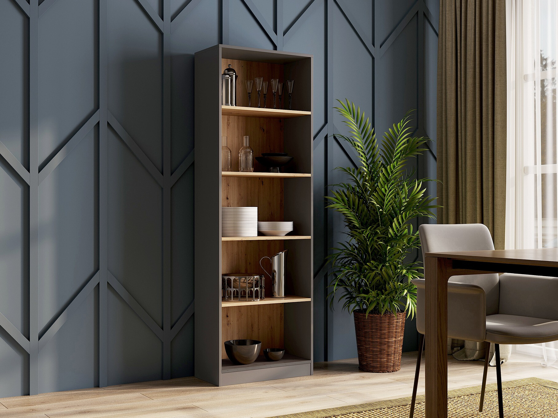 Bookcase Mandeville 191 (Anthracite)