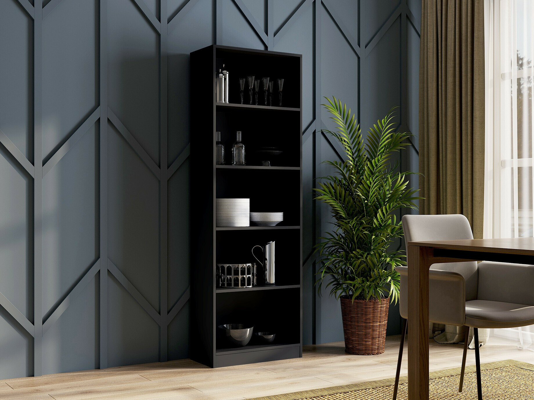 Bookcase Mandeville 191 (Black)