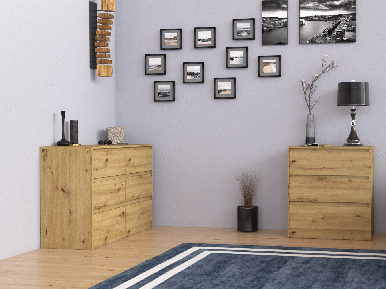 Chest of drawers Mandeville 184 (Artisan oak)