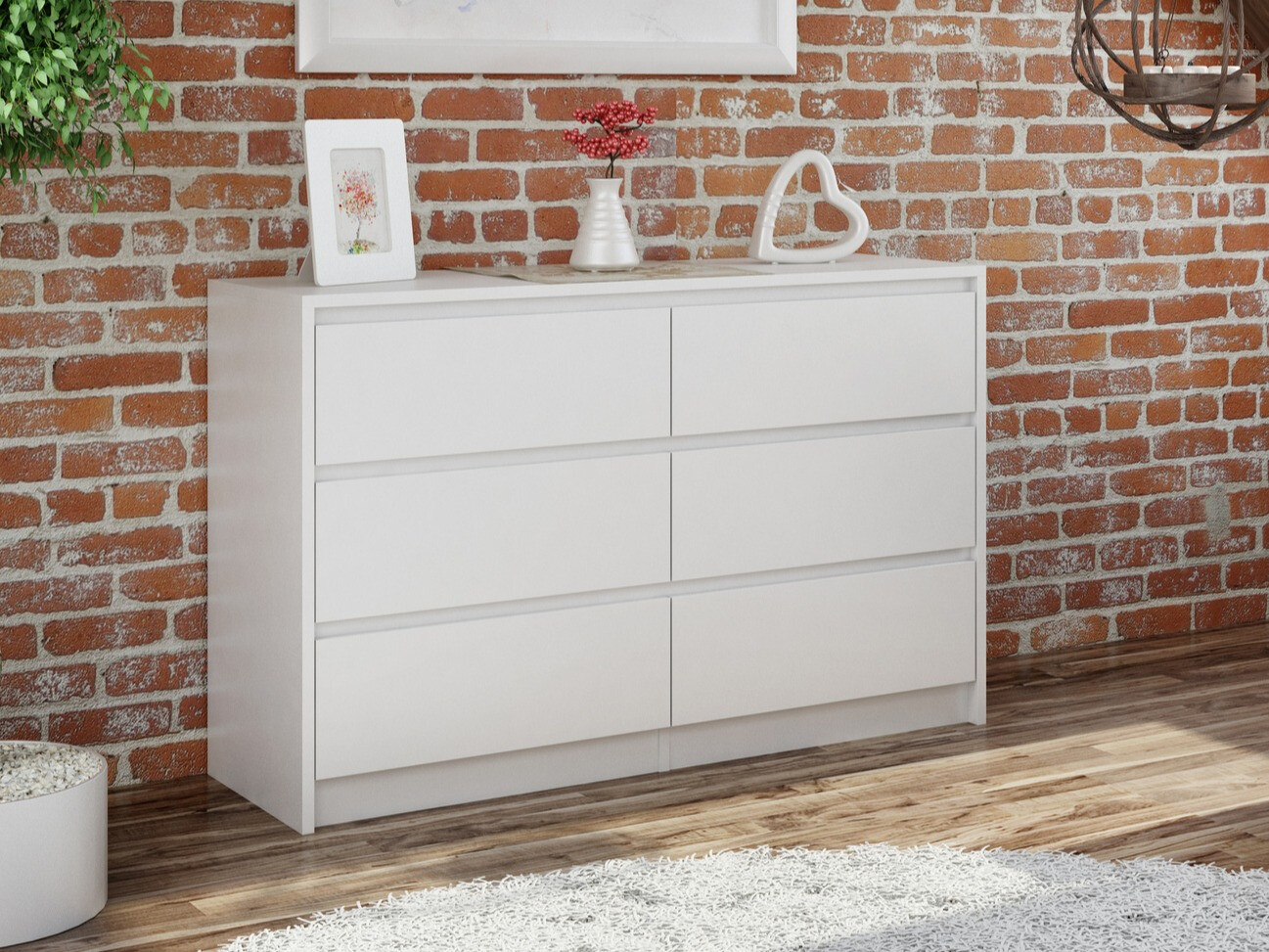 Chest of drawers Mandeville 184 (White)