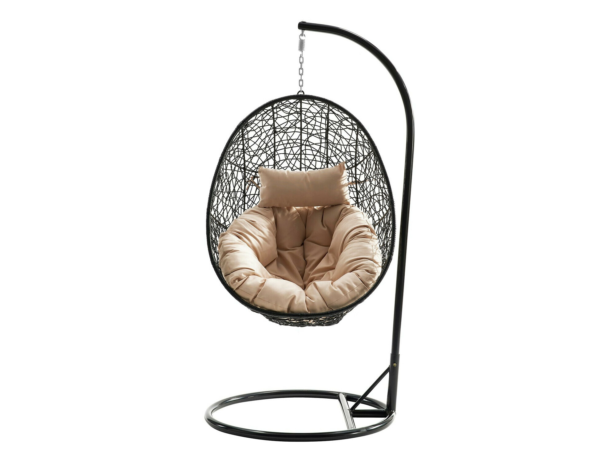 Hanging chair Comfivo 505 (Black + Cream)