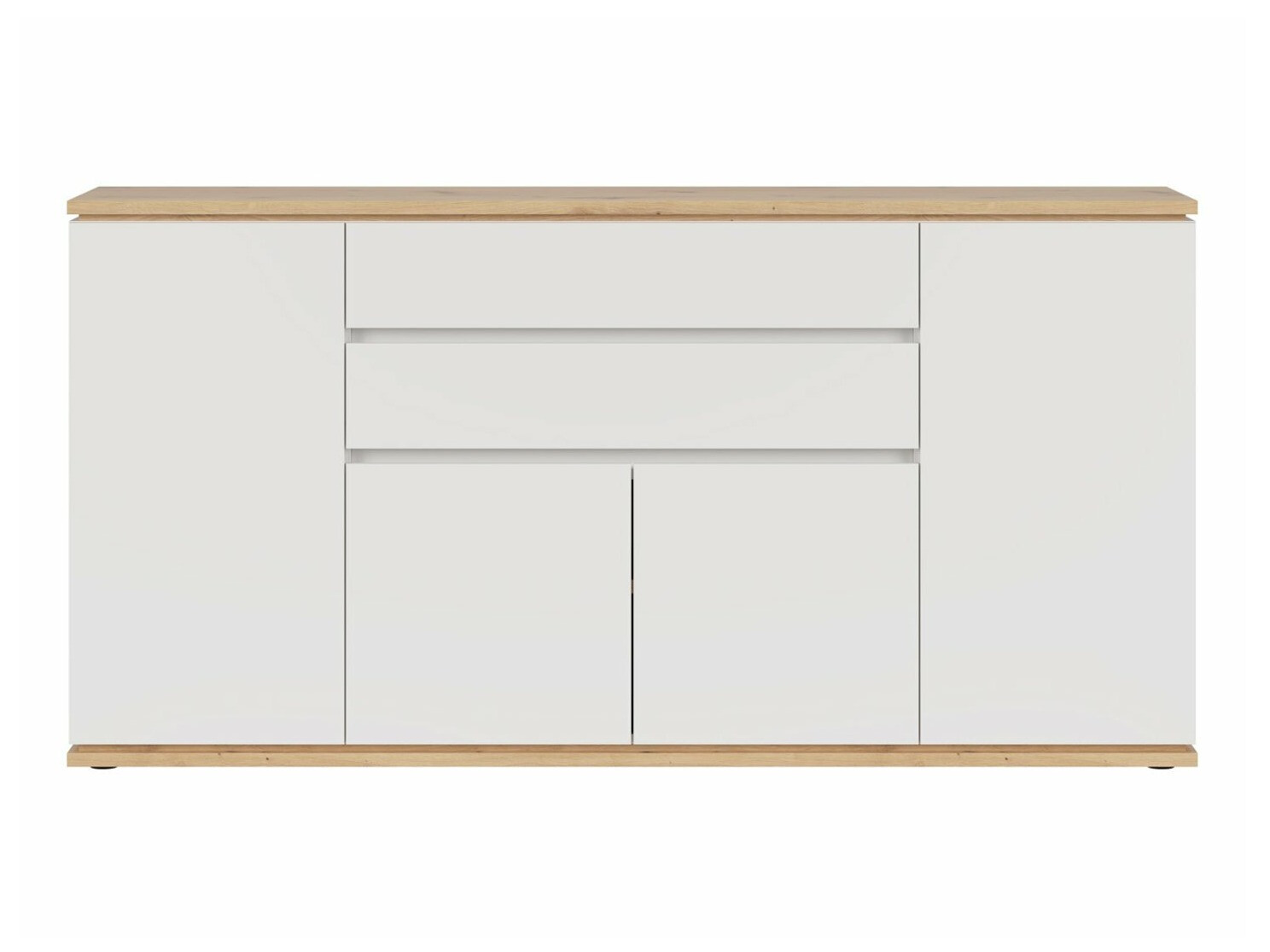 Chest of drawers Cirfelo 101 (White + Artisan oak)