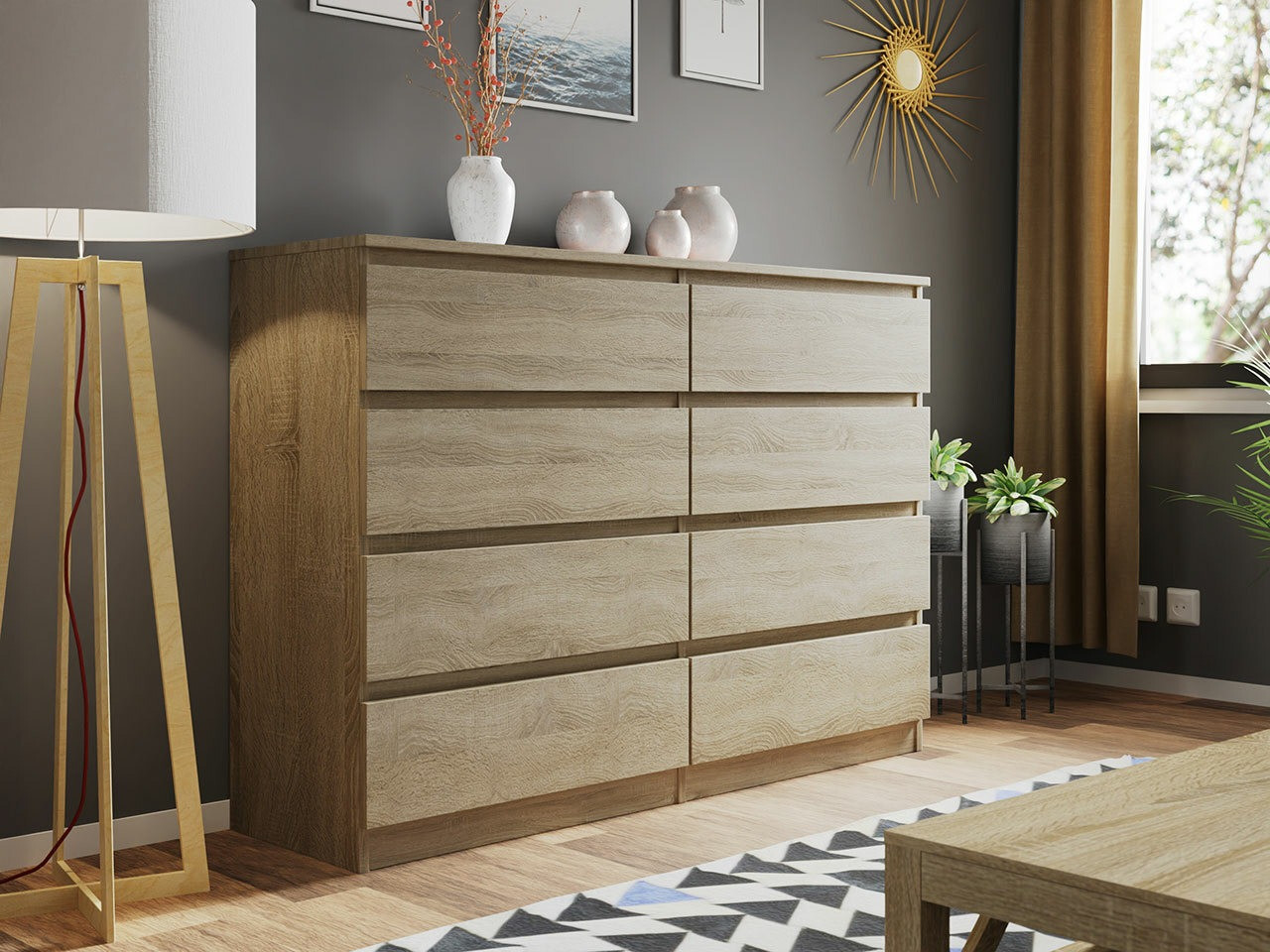 Chest of drawers Comfivo Structor III (Sonoma oak)