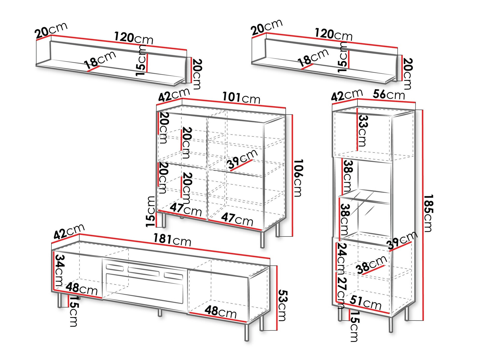 Living room set Studium III