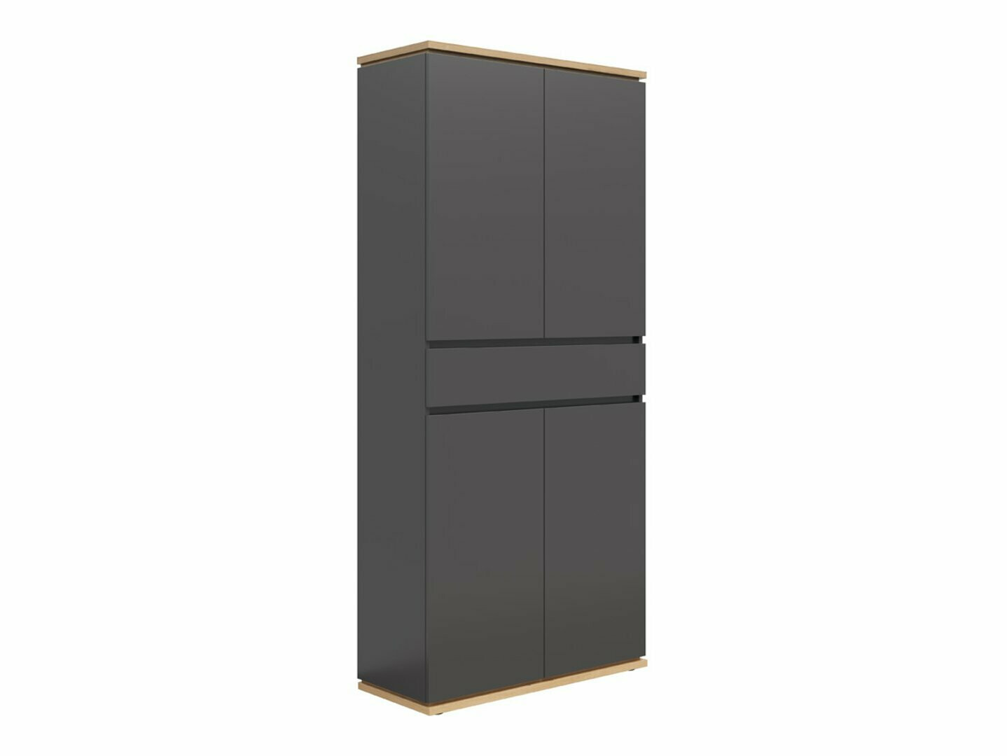 Bookcase Cirfelo 103 (Graphite + Artisan oak)