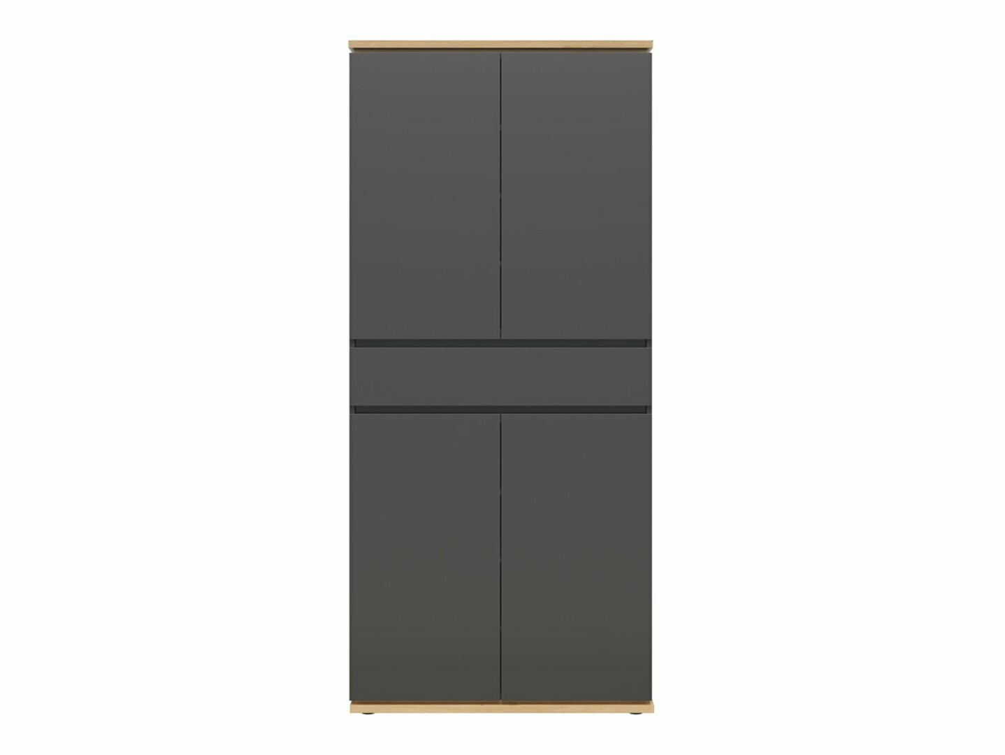 Bookcase Cirfelo 103 (Graphite + Artisan oak)
