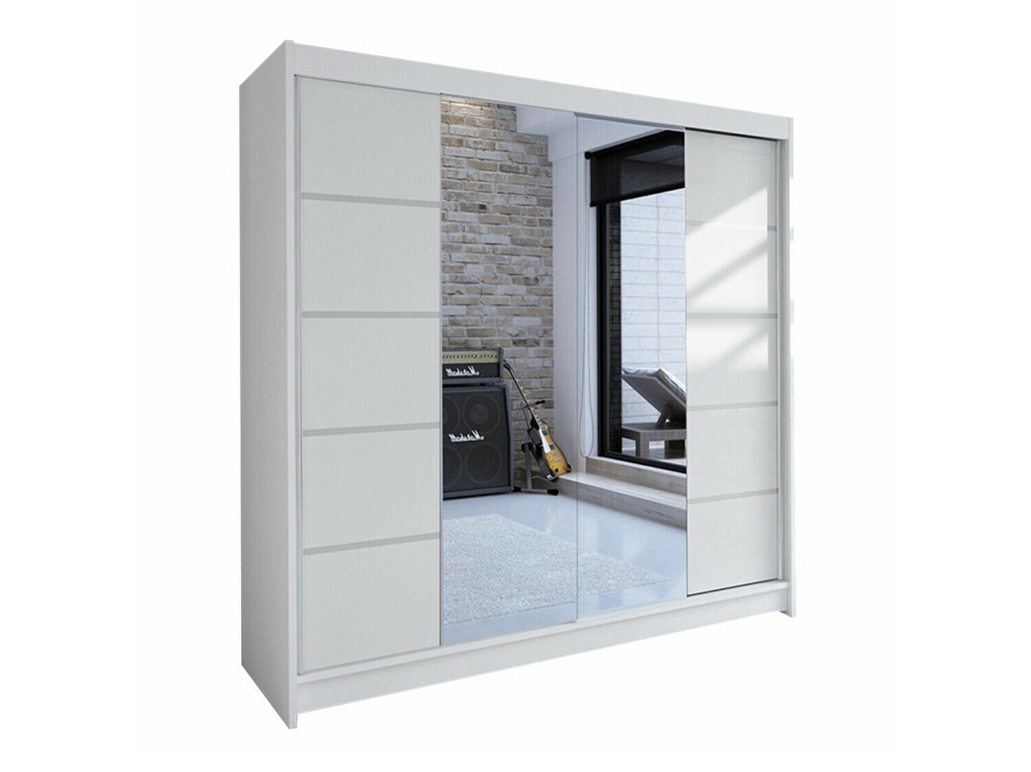 Wardrobe Closico Cavaris V (White)