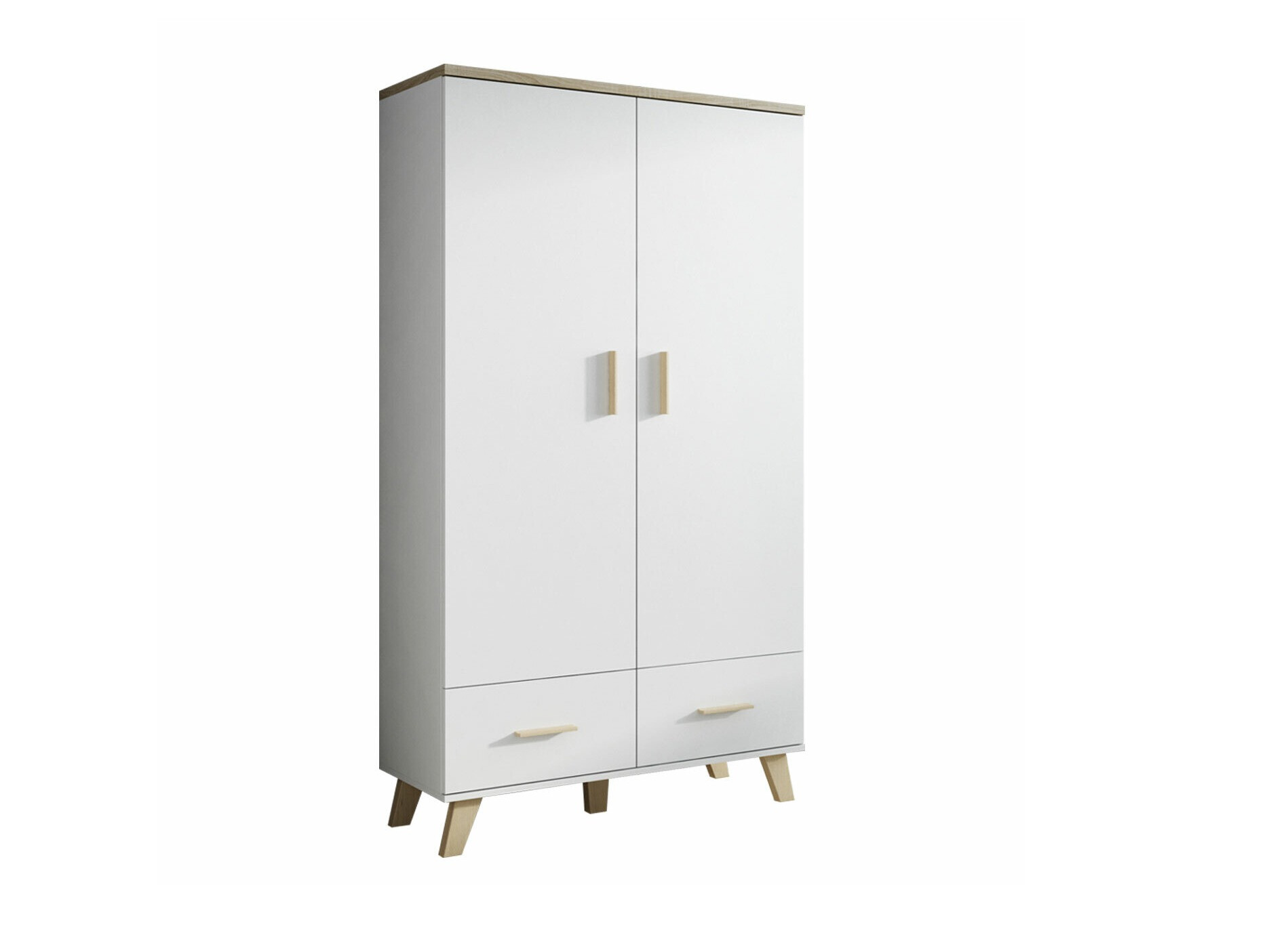 Wardrobe Larfloi 111 (White + Sonoma oak)