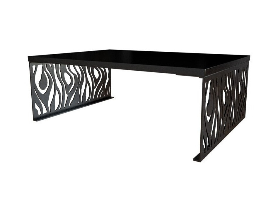 Coffee table Germantown 108 (Glossy black + Matte black)
