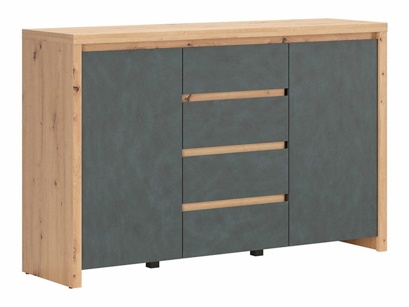 Chest of drawers Nolcire 102 (Artisan oak + Matera grey)