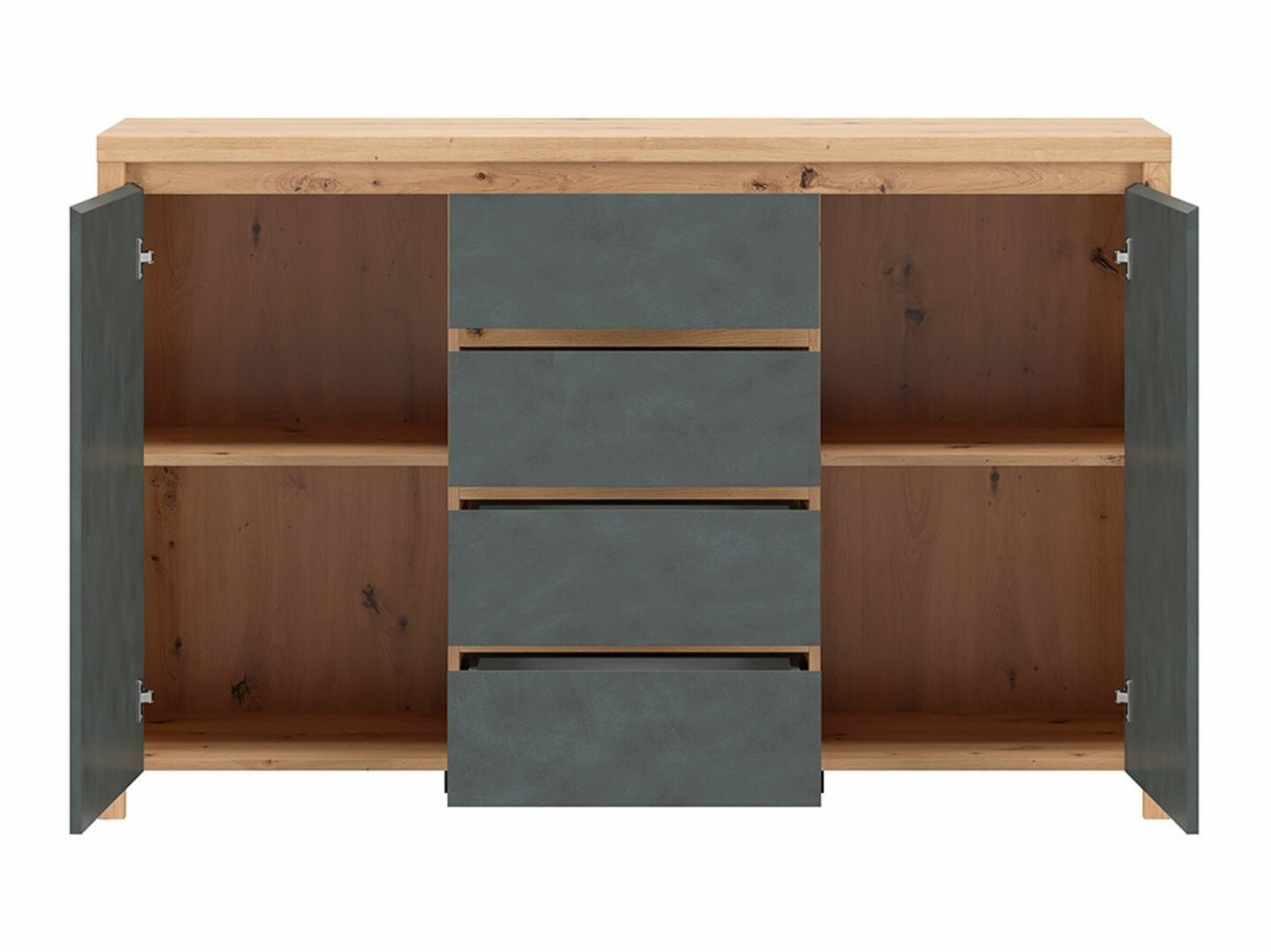 Chest of drawers Nolcire 102 (Artisan oak + Matera grey)