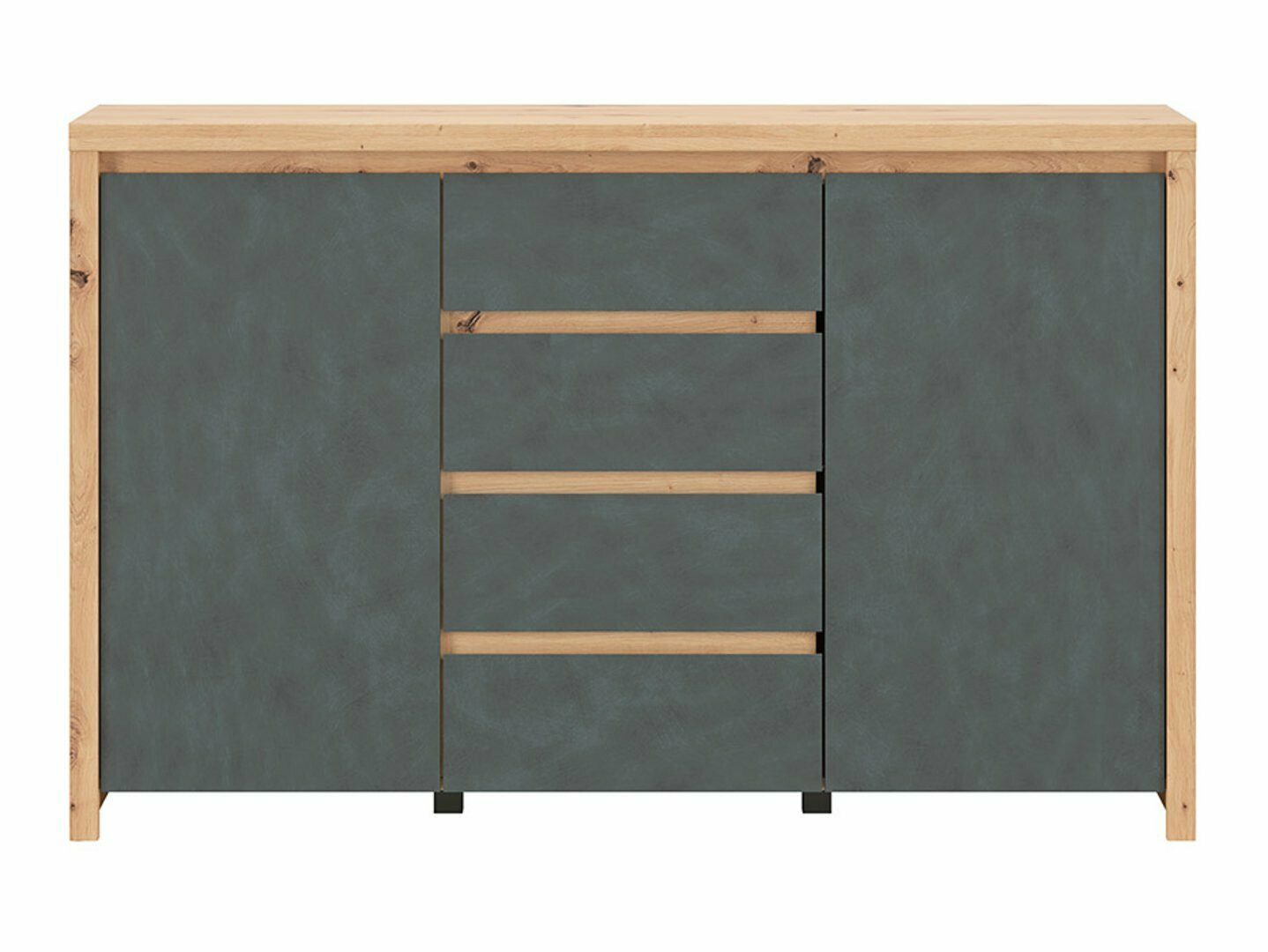 Chest of drawers Nolcire 102 (Artisan oak + Matera grey)