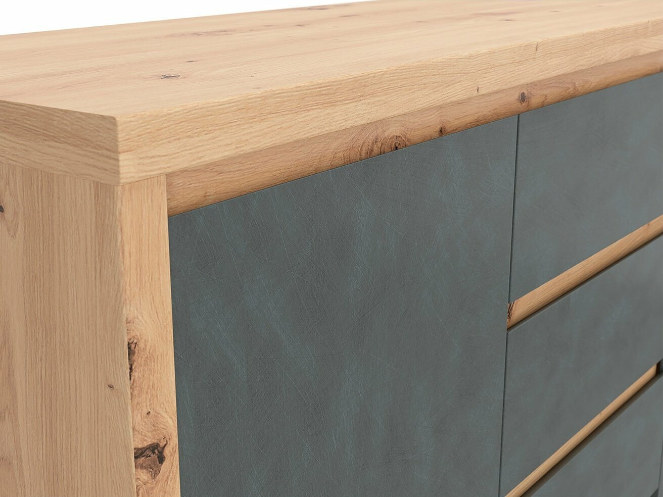 Chest of drawers Nolcire 102 (Artisan oak + Matera grey)