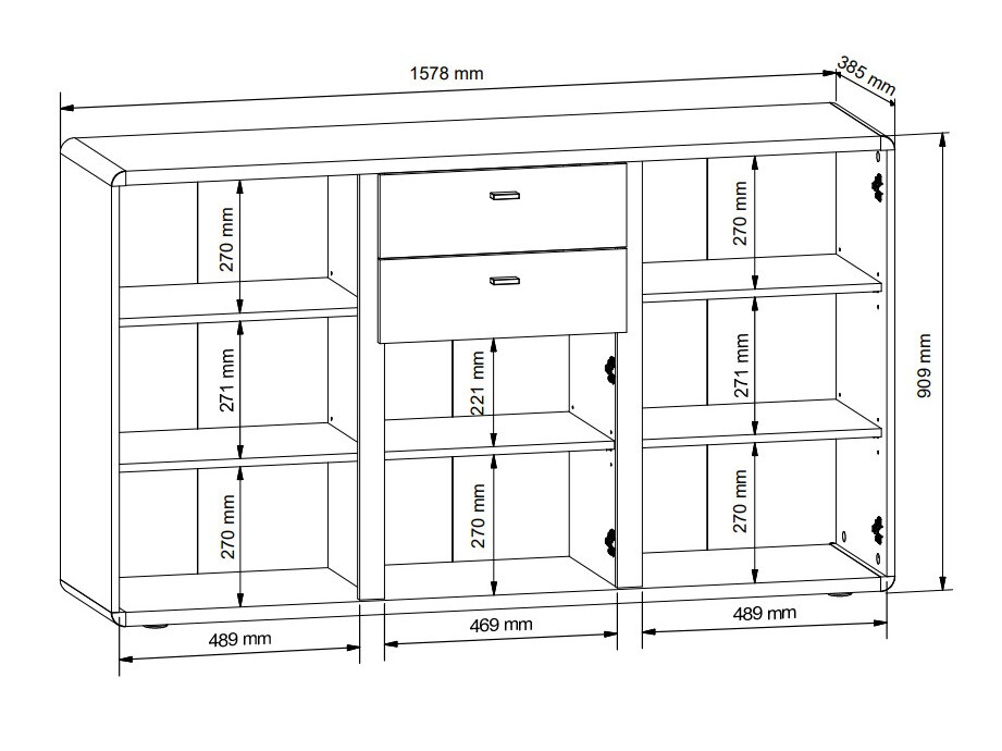 Chest of drawers Boston 621
