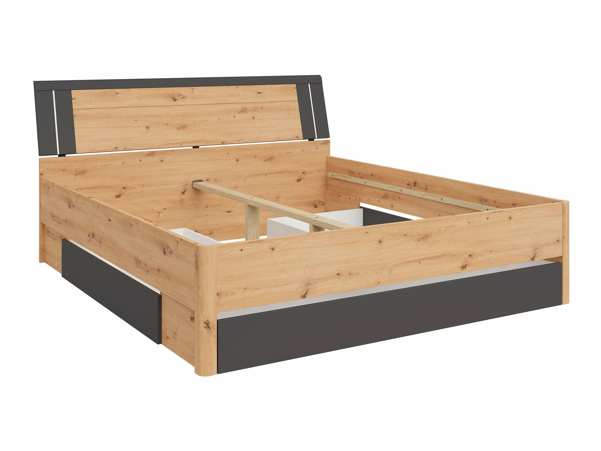 Bed Nolalo 103 (Artisan oak + Graphite)