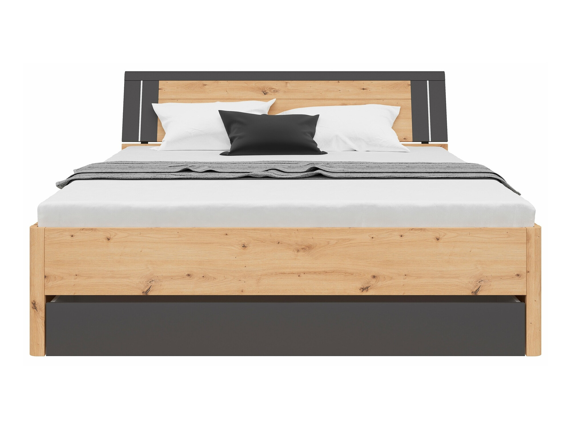 Bed Nolalo 103 (Artisan oak + Graphite)