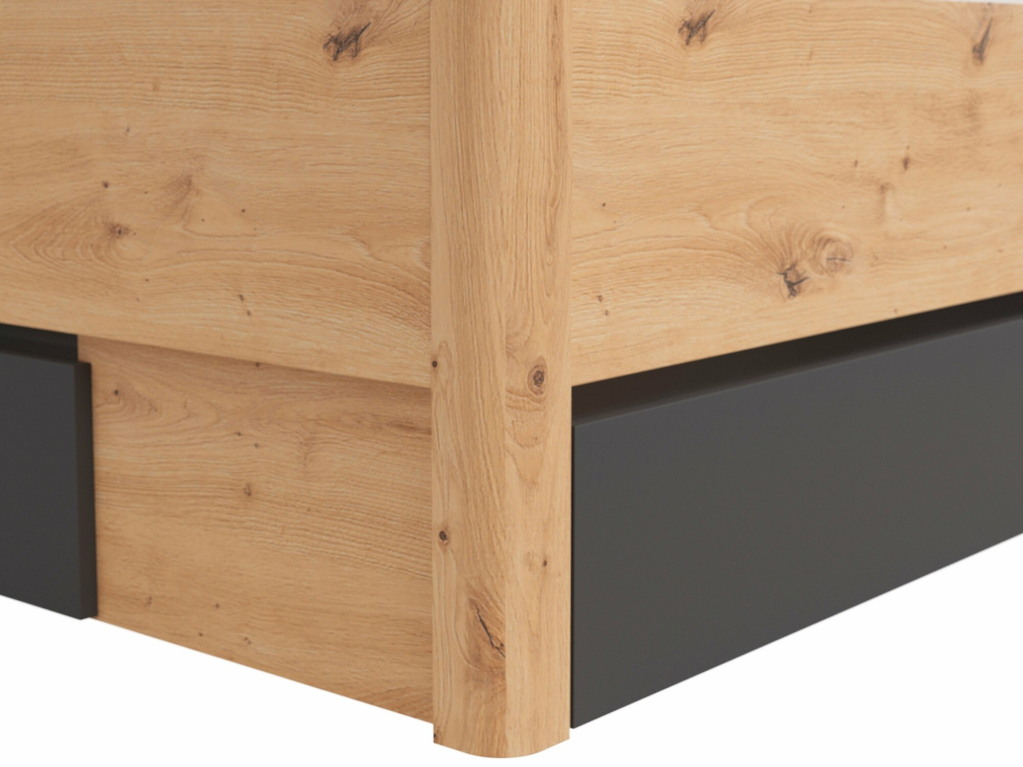 Bed Nolalo 103 (Artisan oak + Graphite)