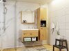 Wall-mounted bathroom cabinet for washbasin Baltesi 118 (Artisan oak + Black)