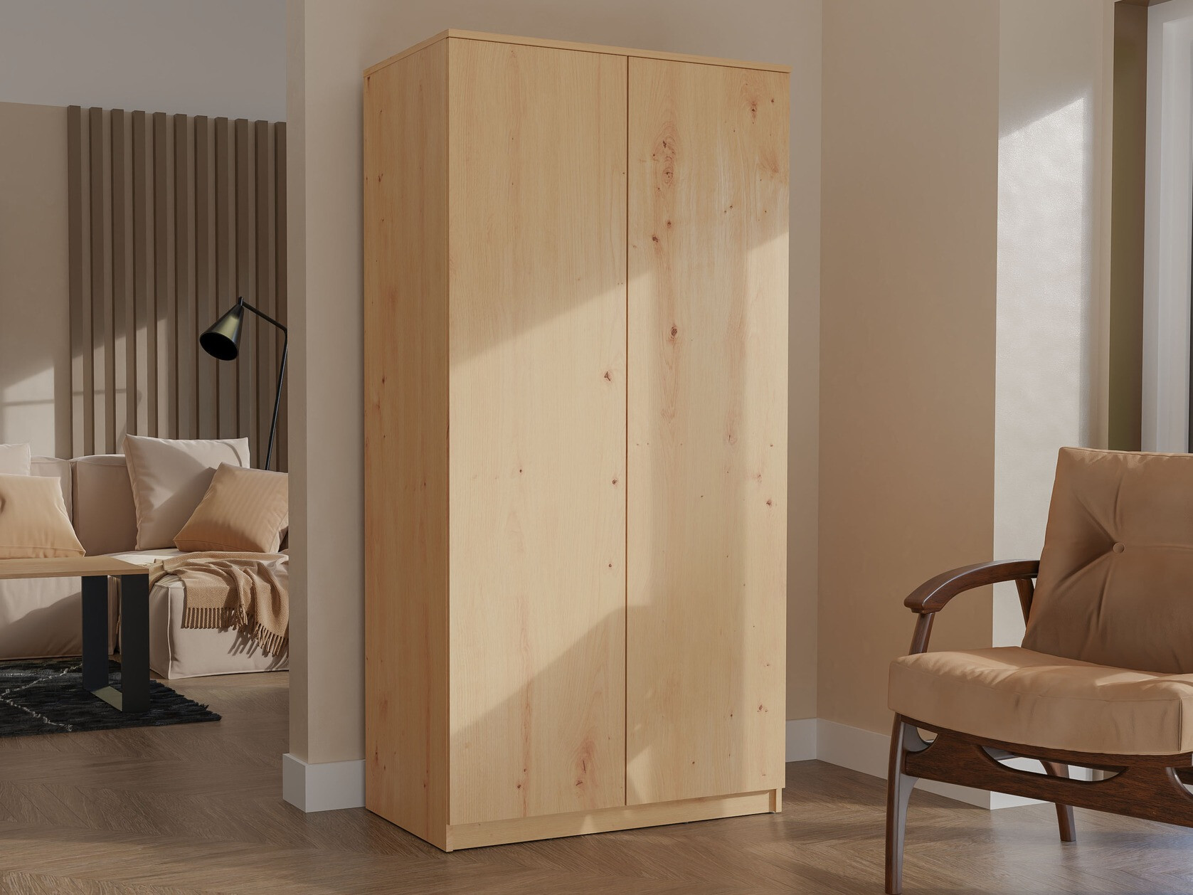 Wardrobe Elbvelu 117 (Artisan oak)