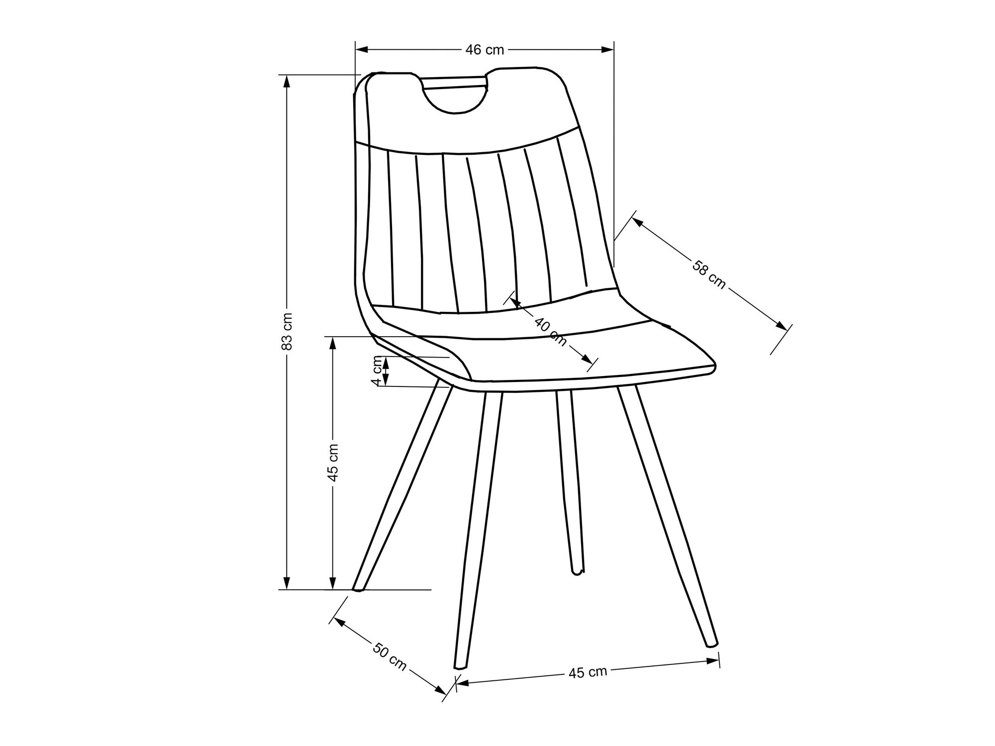Chair Houston 1644 (Yellow)