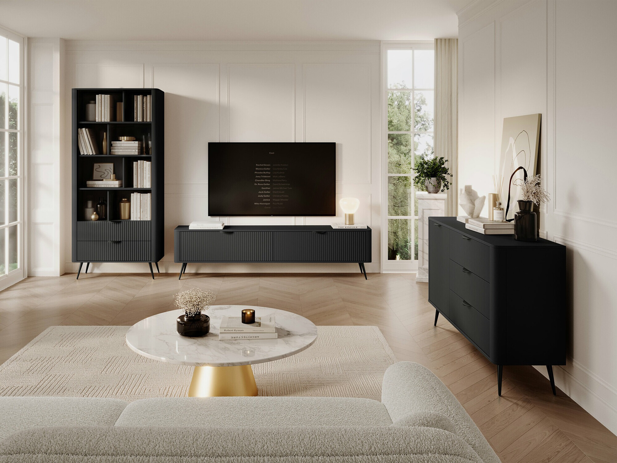 Chest of drawers Lectum (Graphite)
