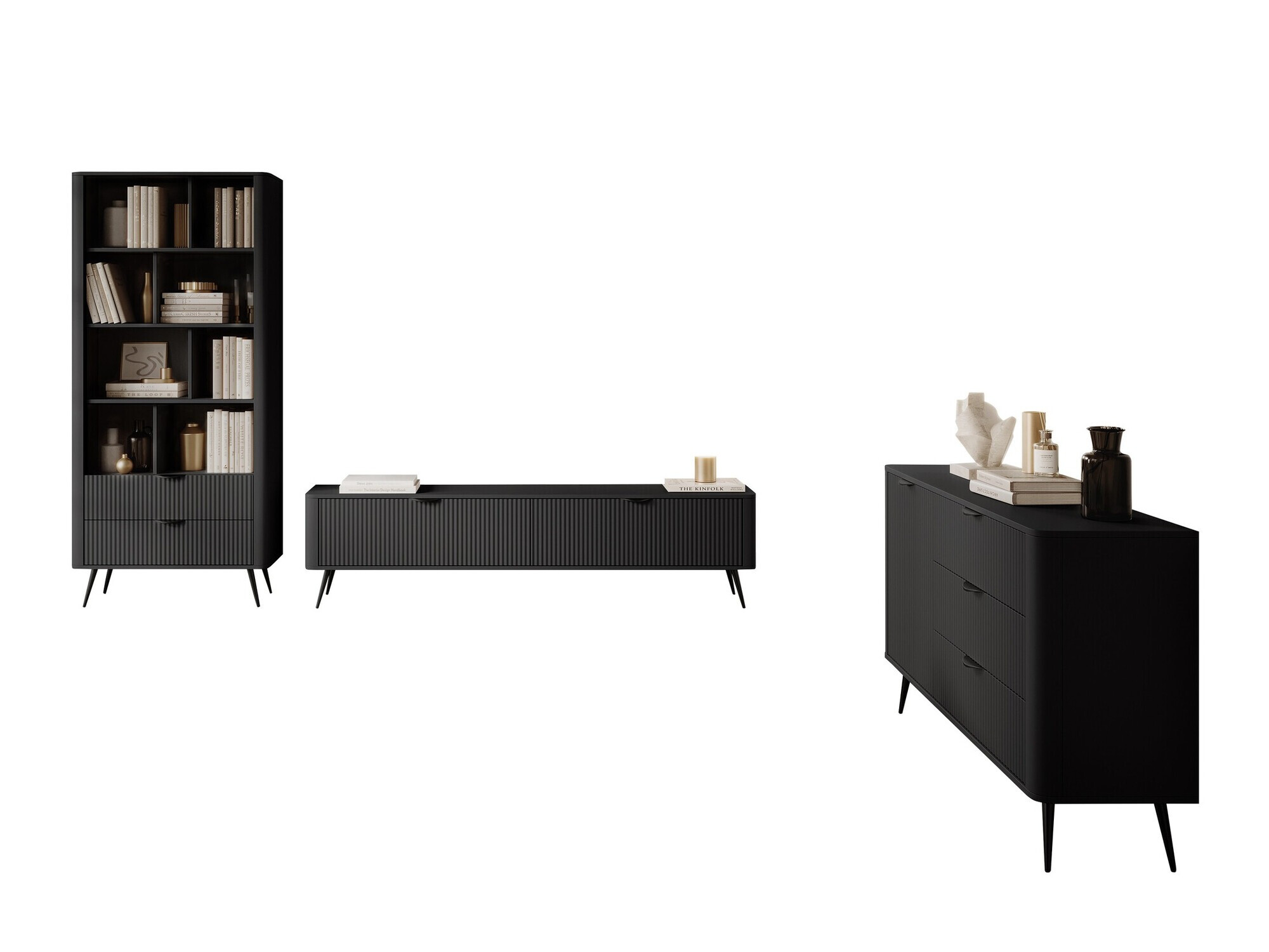 Living room set Lectum I (Graphite)