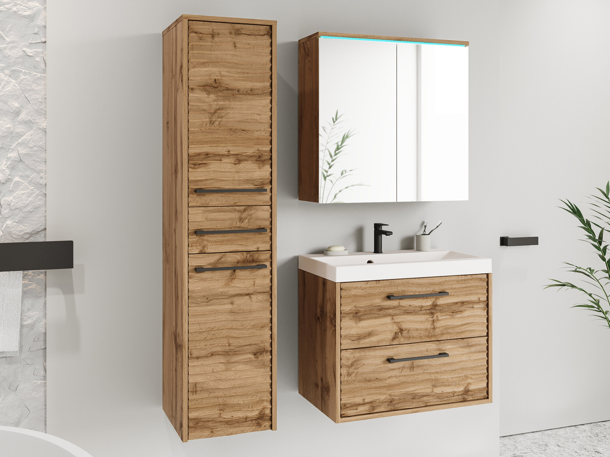 Bathroom set Sarasota 173 (Wotan Oak)