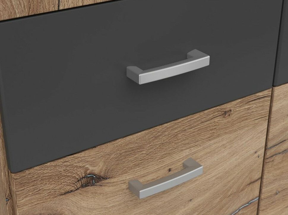 Wardrobe Boston 534 (Dark oak + Graphite)