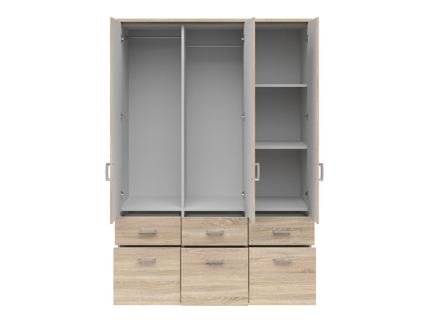 Wardrobe Boston 534 (Sonoma oak + White)