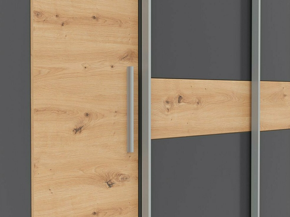 Wardrobe Boston 541 (Artisan oak + Graphite)