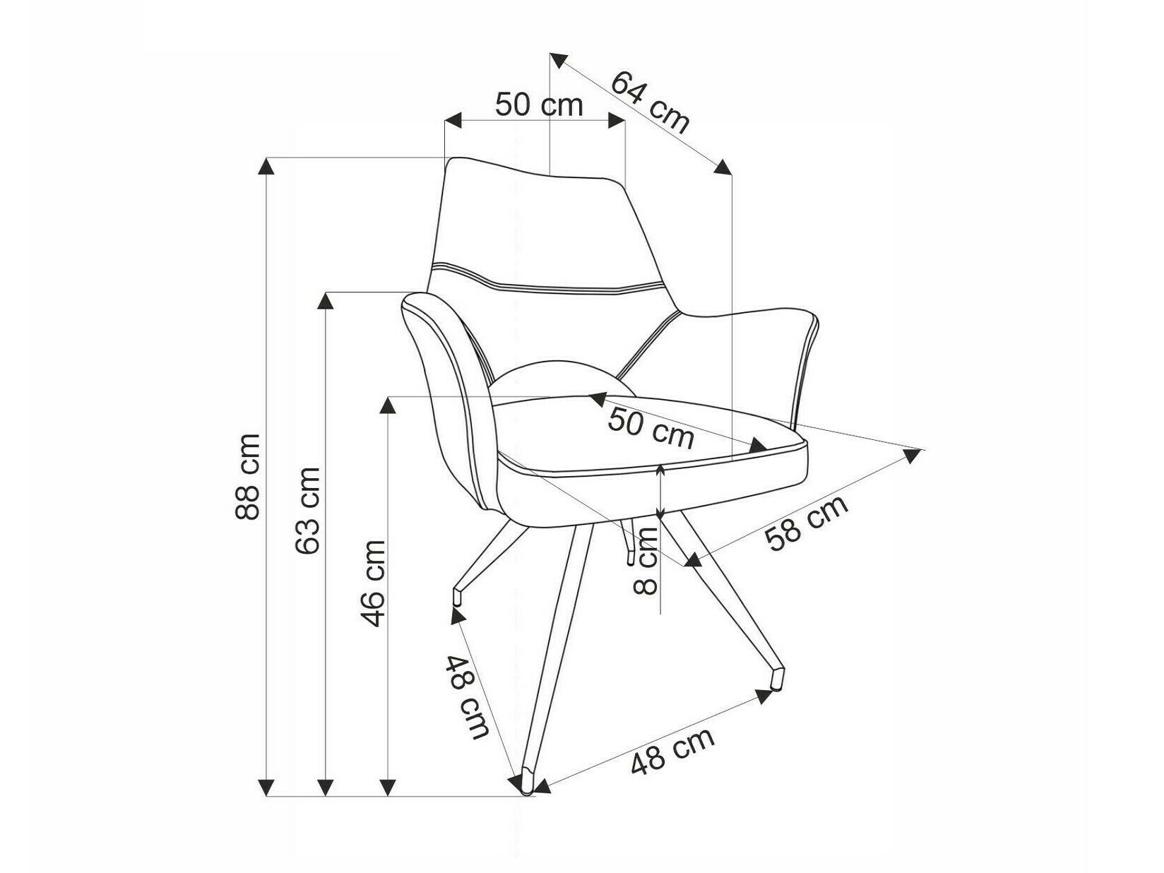 Chair Houston 1675 (Beige)