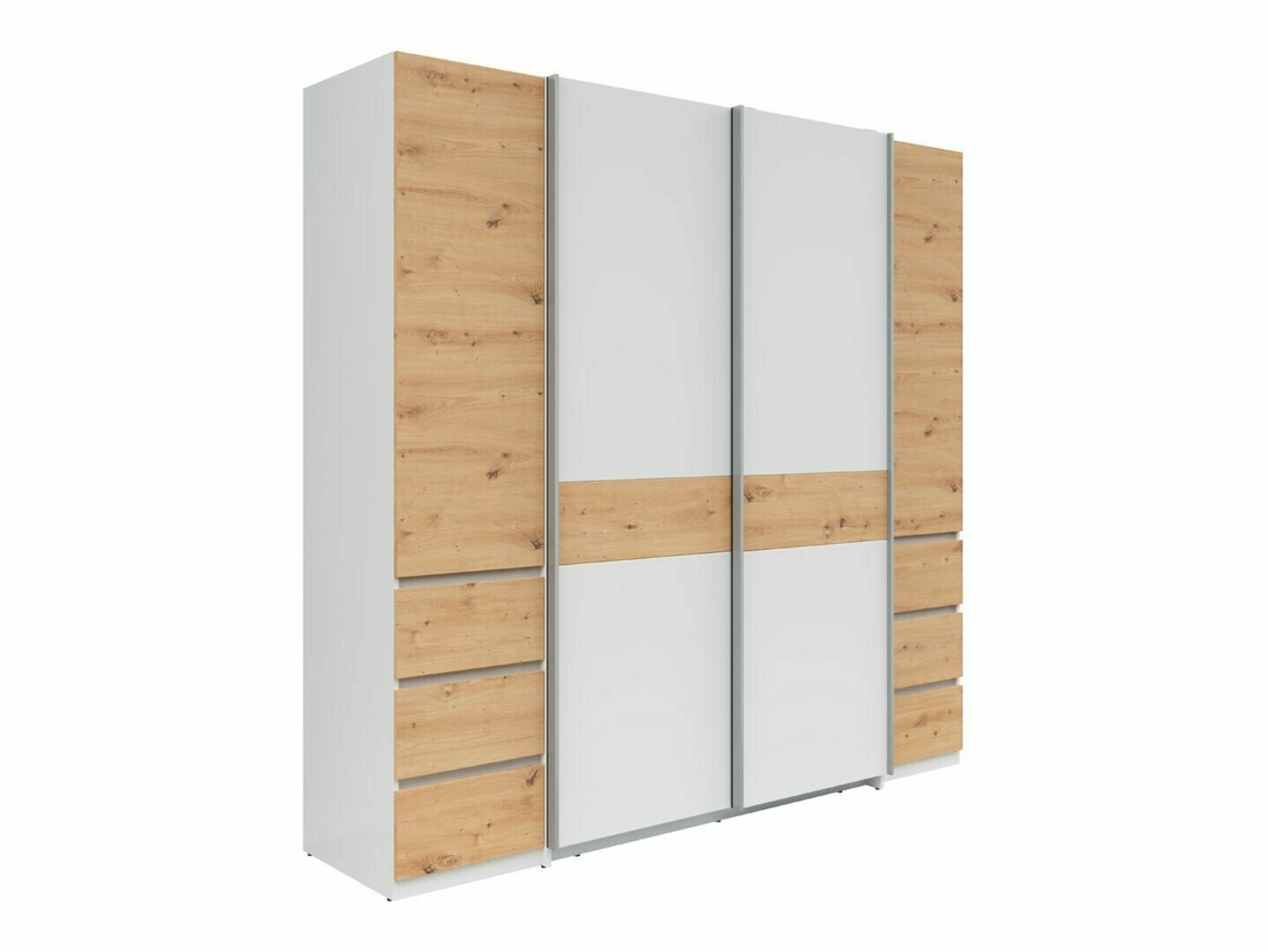 Wardrobe Boston 540 (Artisan oak + White)