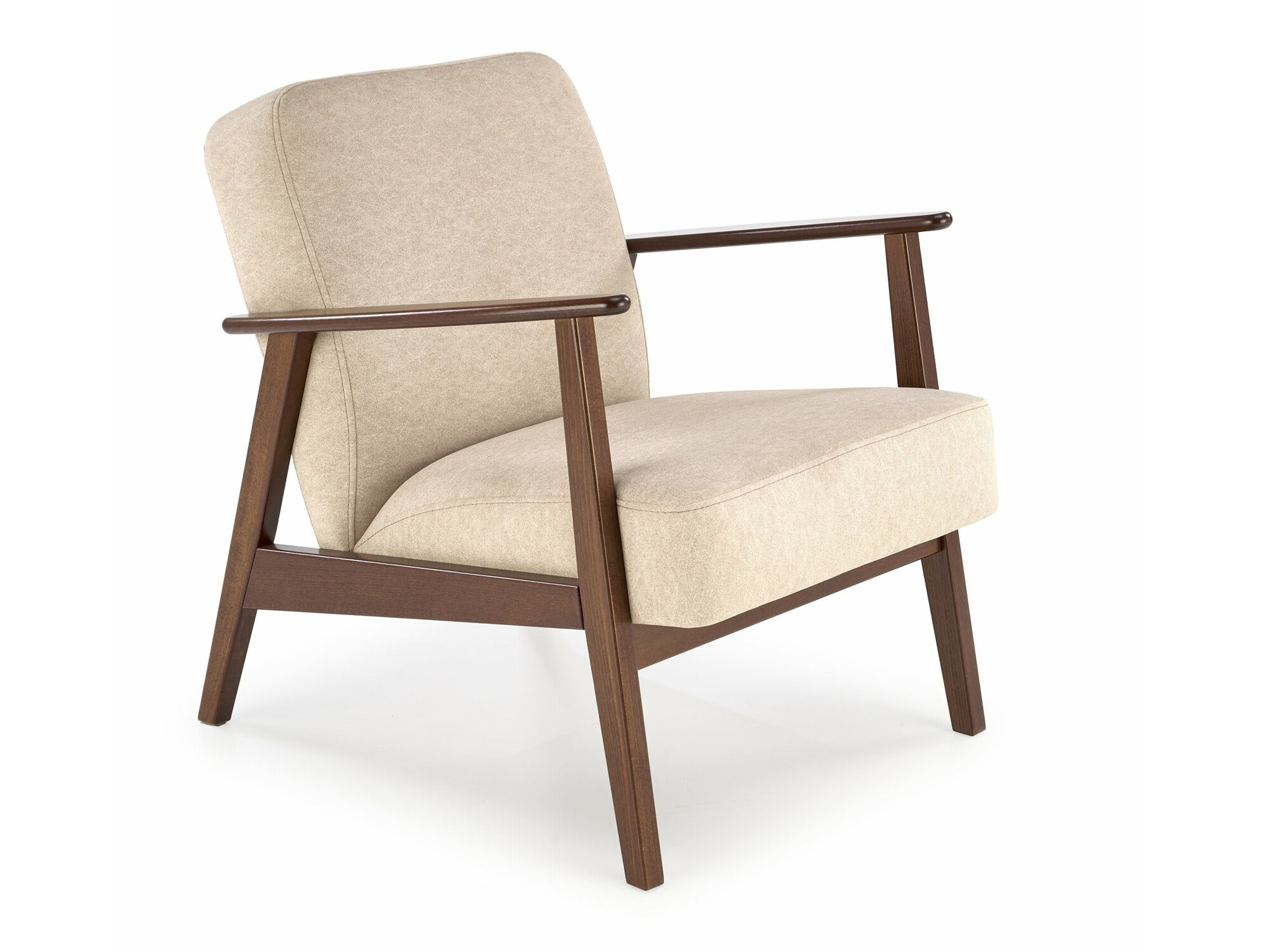 Armchair Houston 2116 (Beige + Walnut)