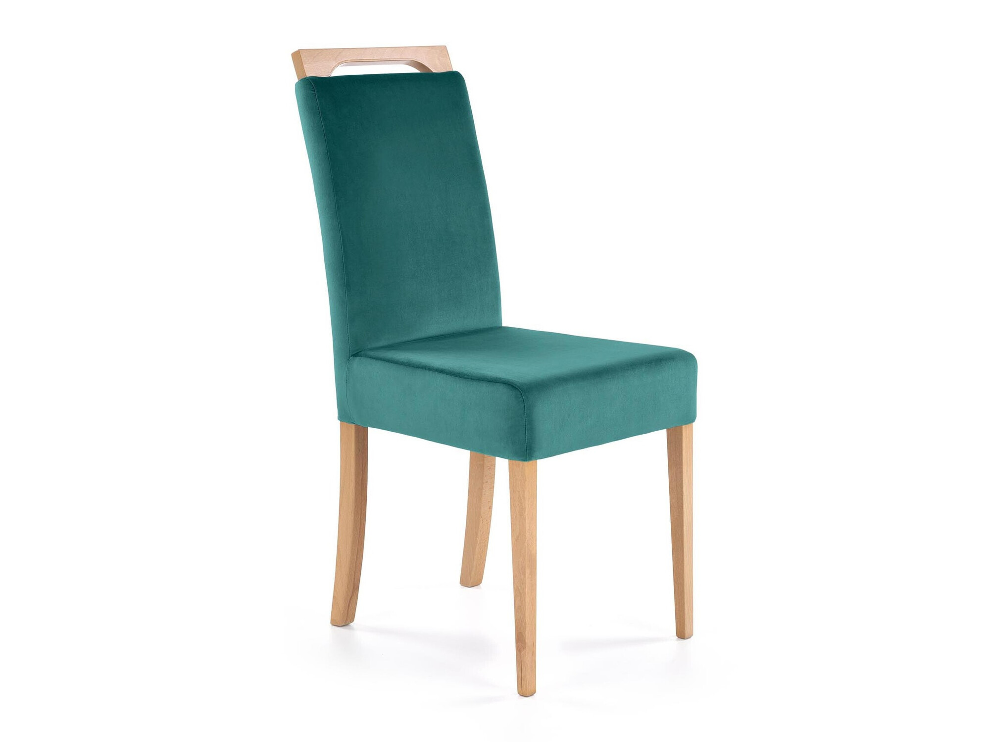 Chair Houston 1055 (Dark green + Oak)