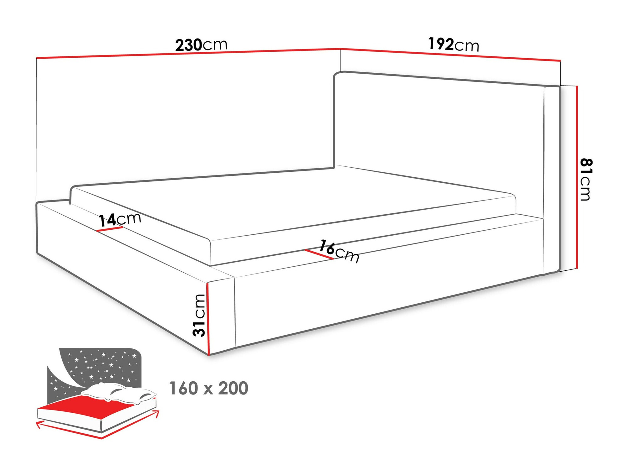 Bed TrendyNest Cervara (Top 02)