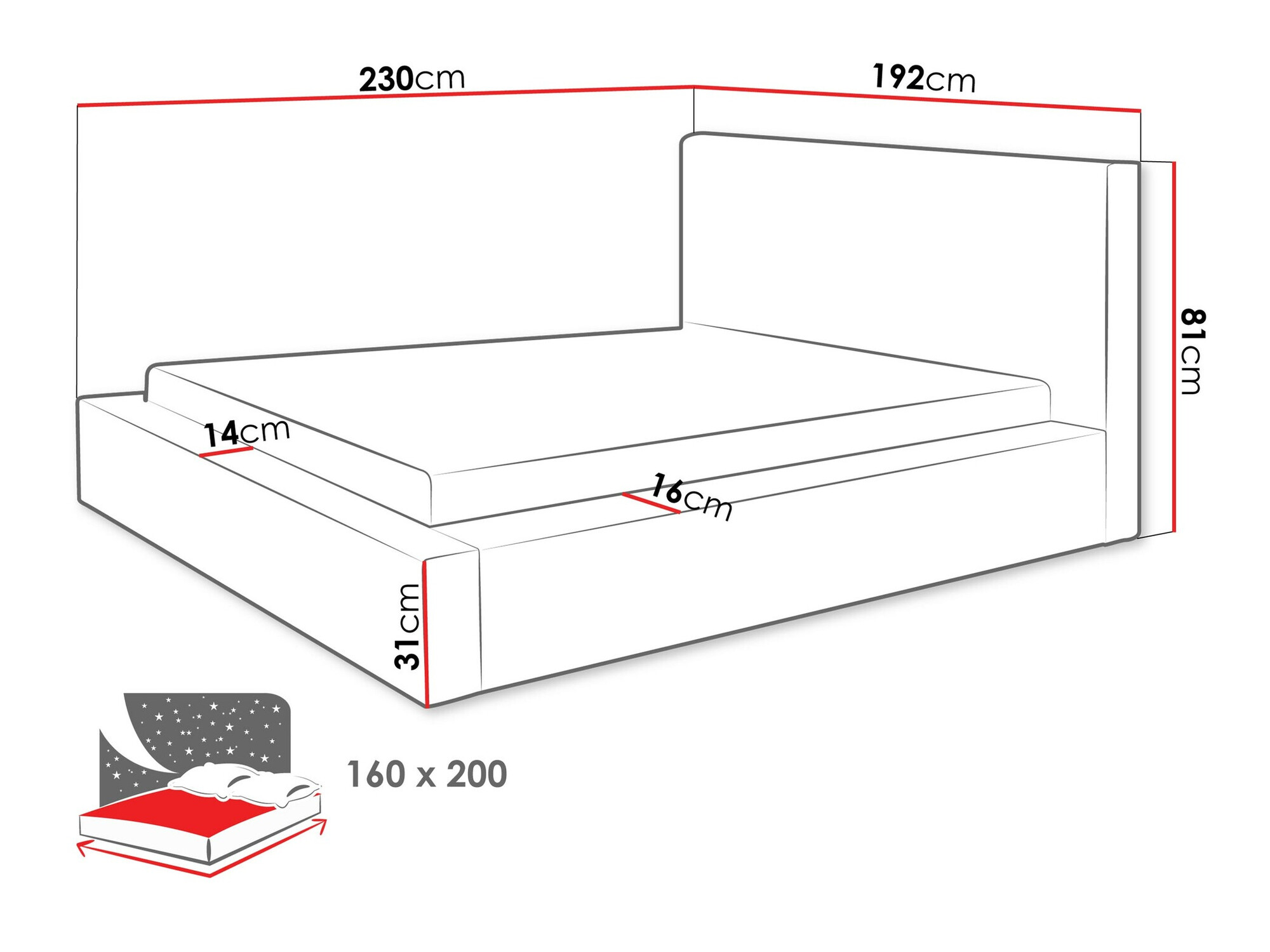 Bed TrendyNest Cervara (Top 20)