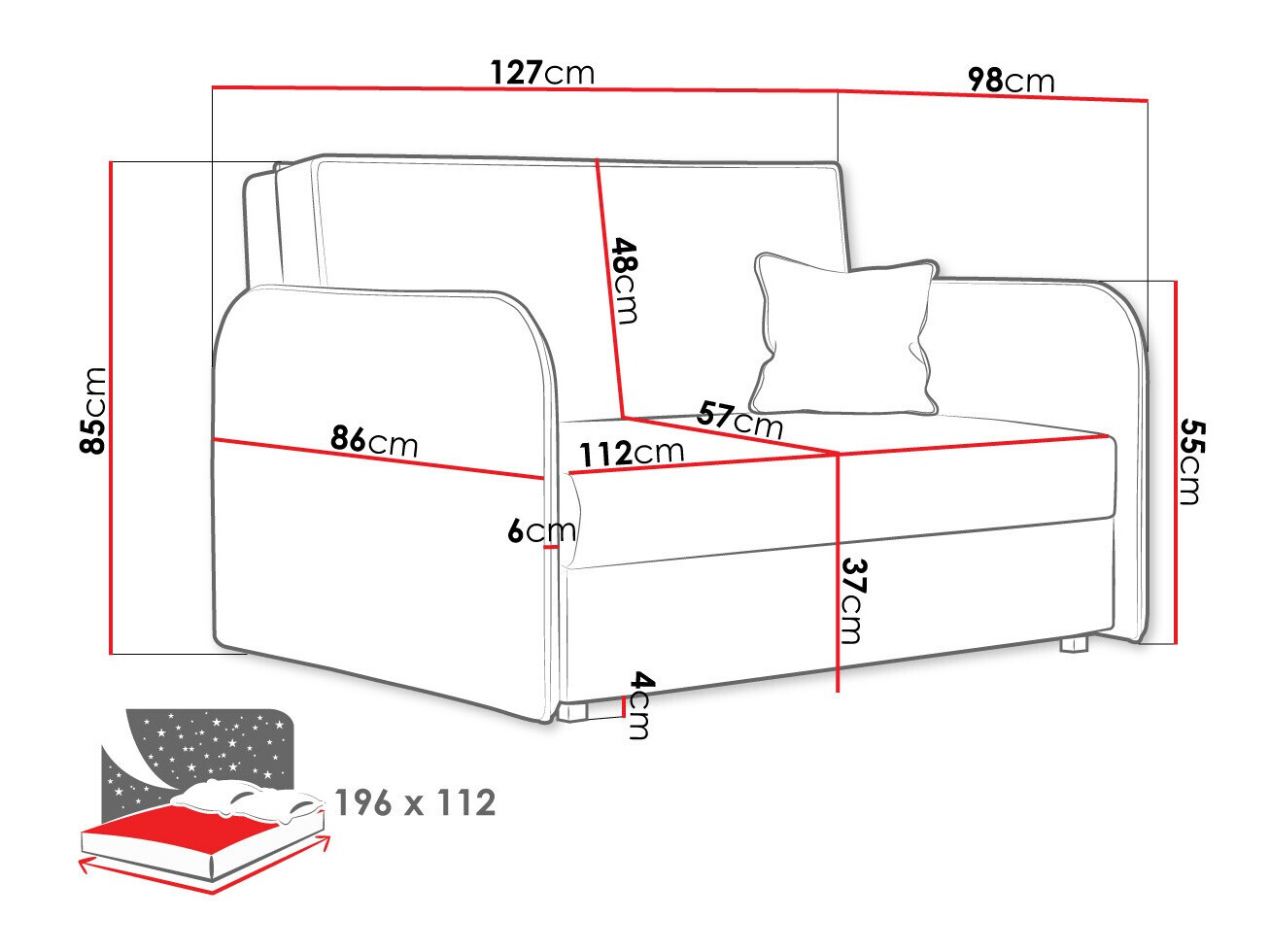 Sofa bed Lirael II (Again 06)