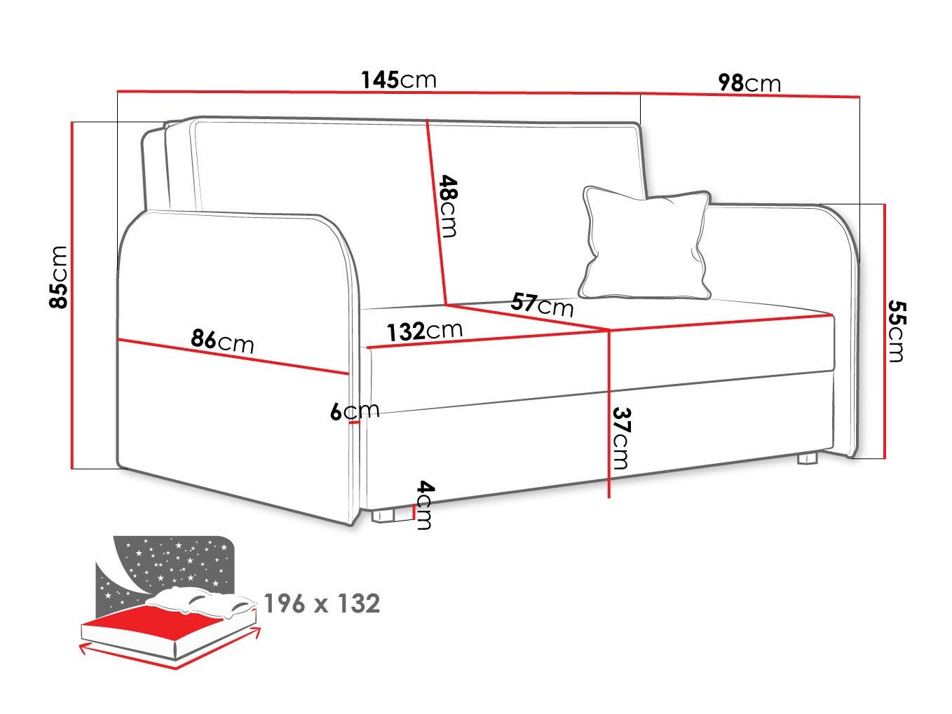 Sofa bed Lirael III (Again 11)