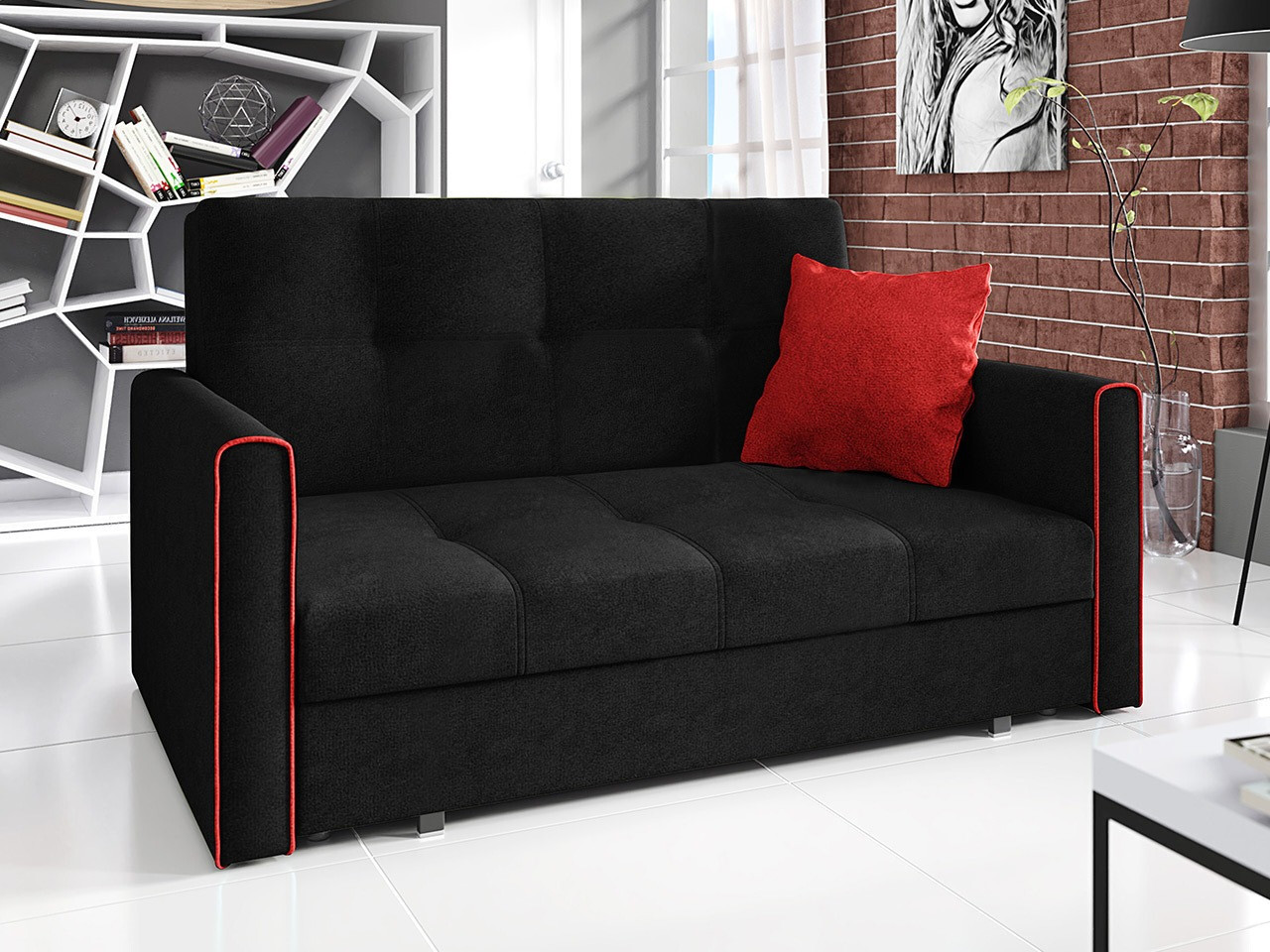 Sofa bed Columbus 106 (Alova 04 + Alova 46)
