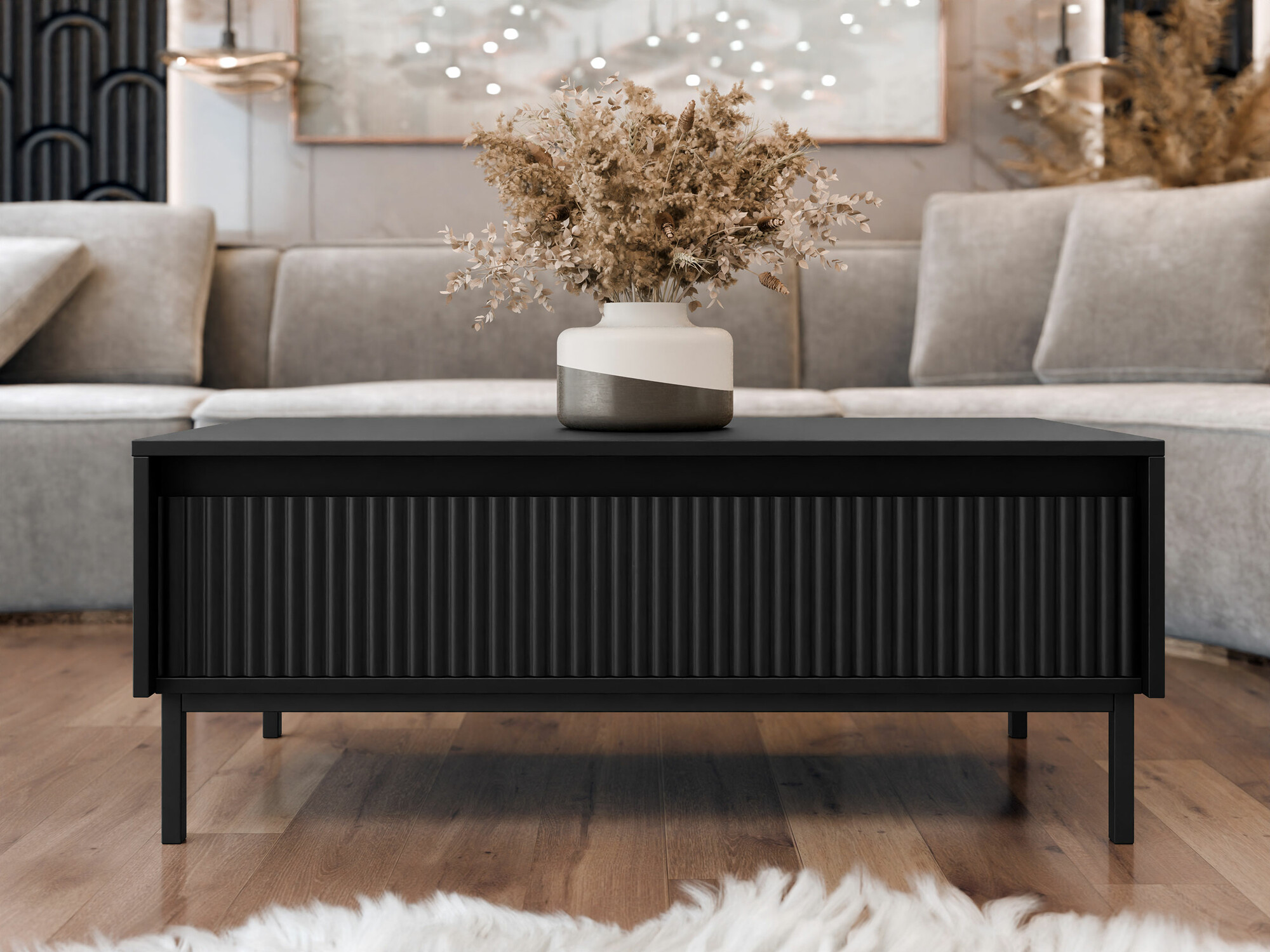 Coffee table Comfivo Delruva (Black)