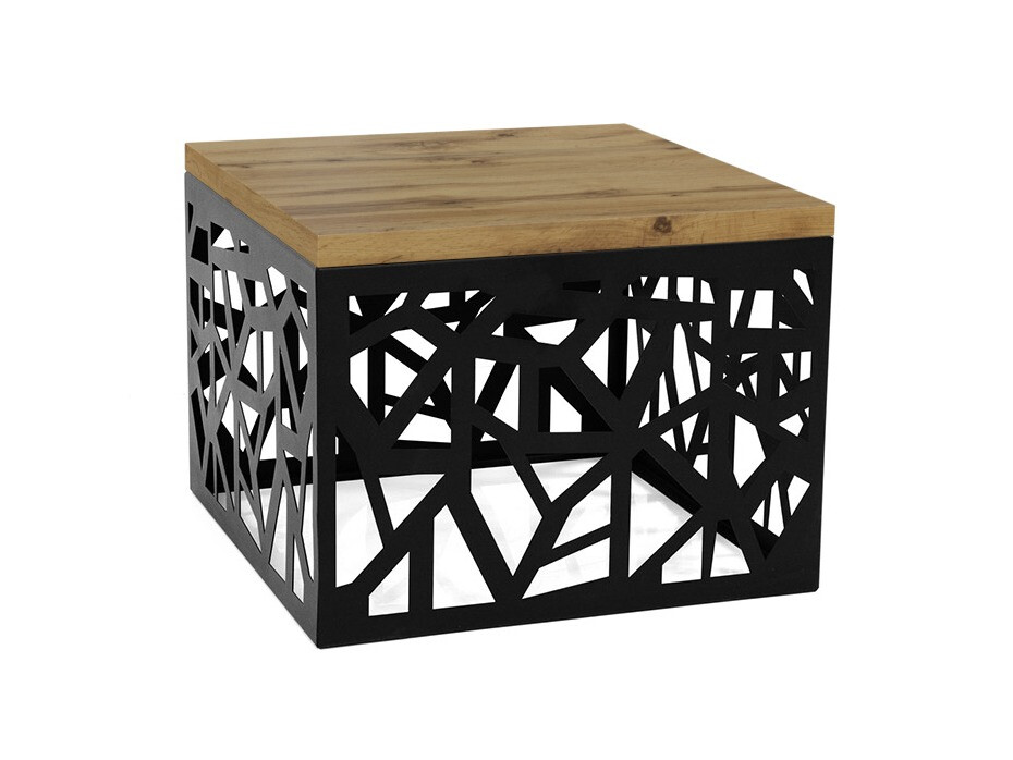 Coffee table Germantown 102 (Matte black + Oak)