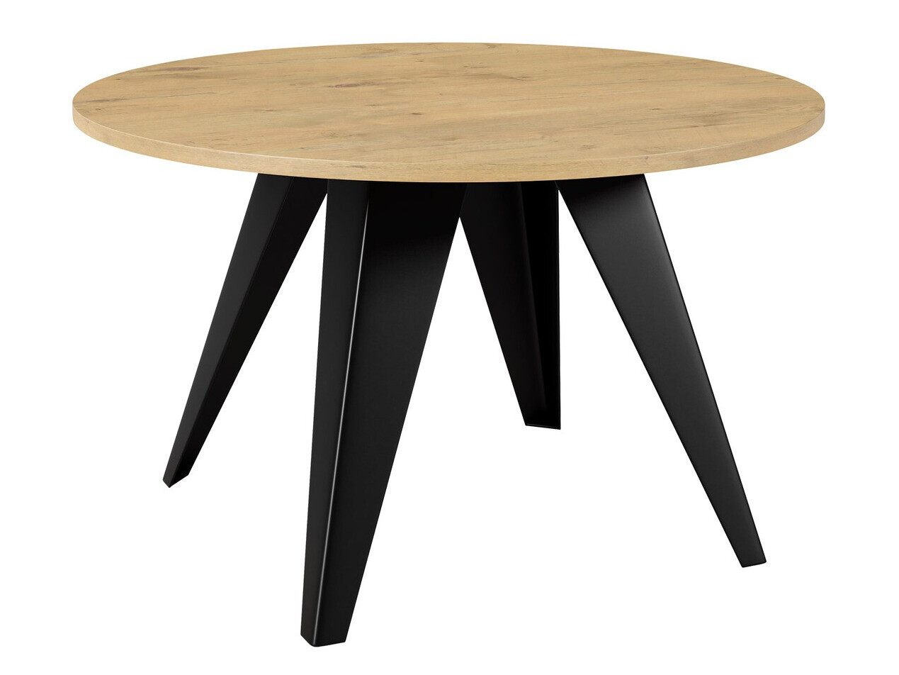 Coffee table Oswego 116 (Black + Lancelot oak)
