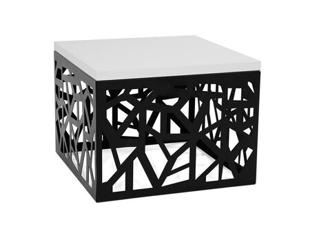 Side table Germantown 102 (Matte black + Glossy white)