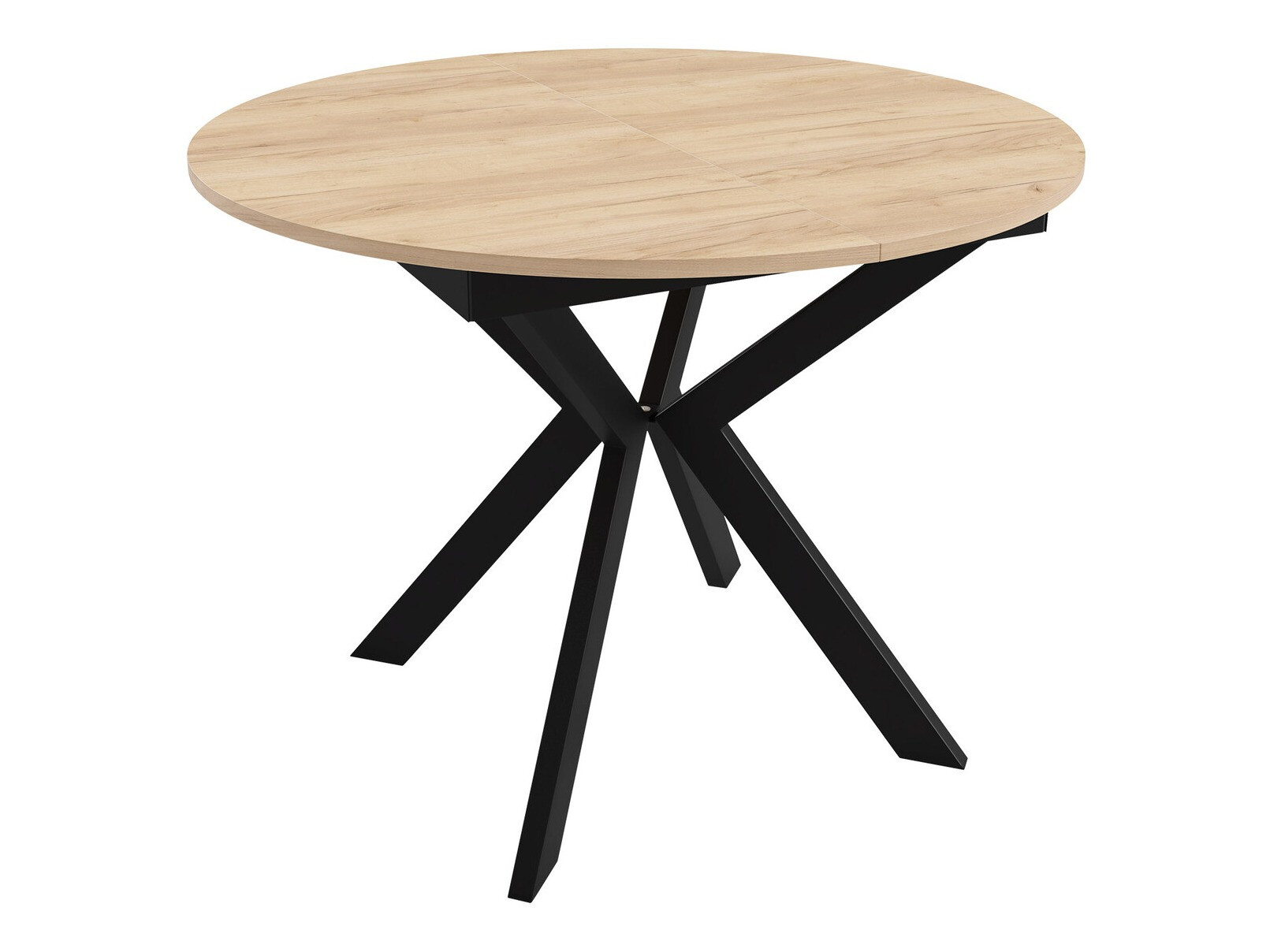 Table Oswego 112 (Black + Craft golden oak)