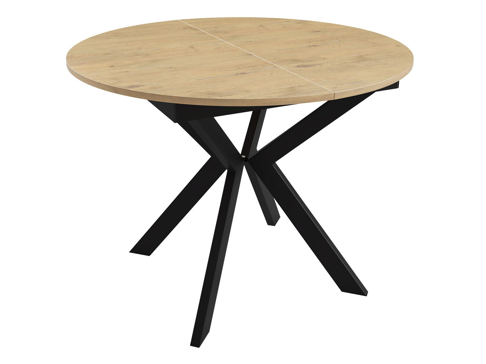 Table Oswego 112 (Black + Lancelot oak)