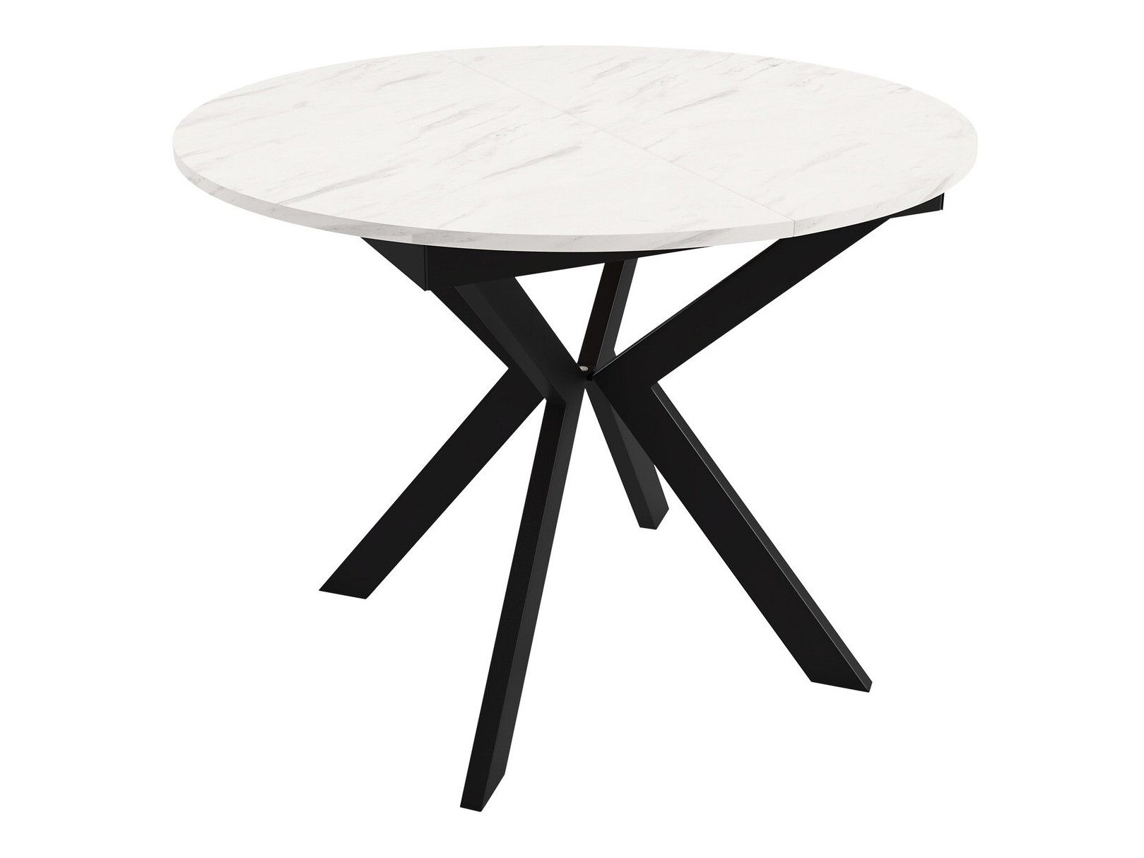 Table Oswego 112 (Black + White marble)