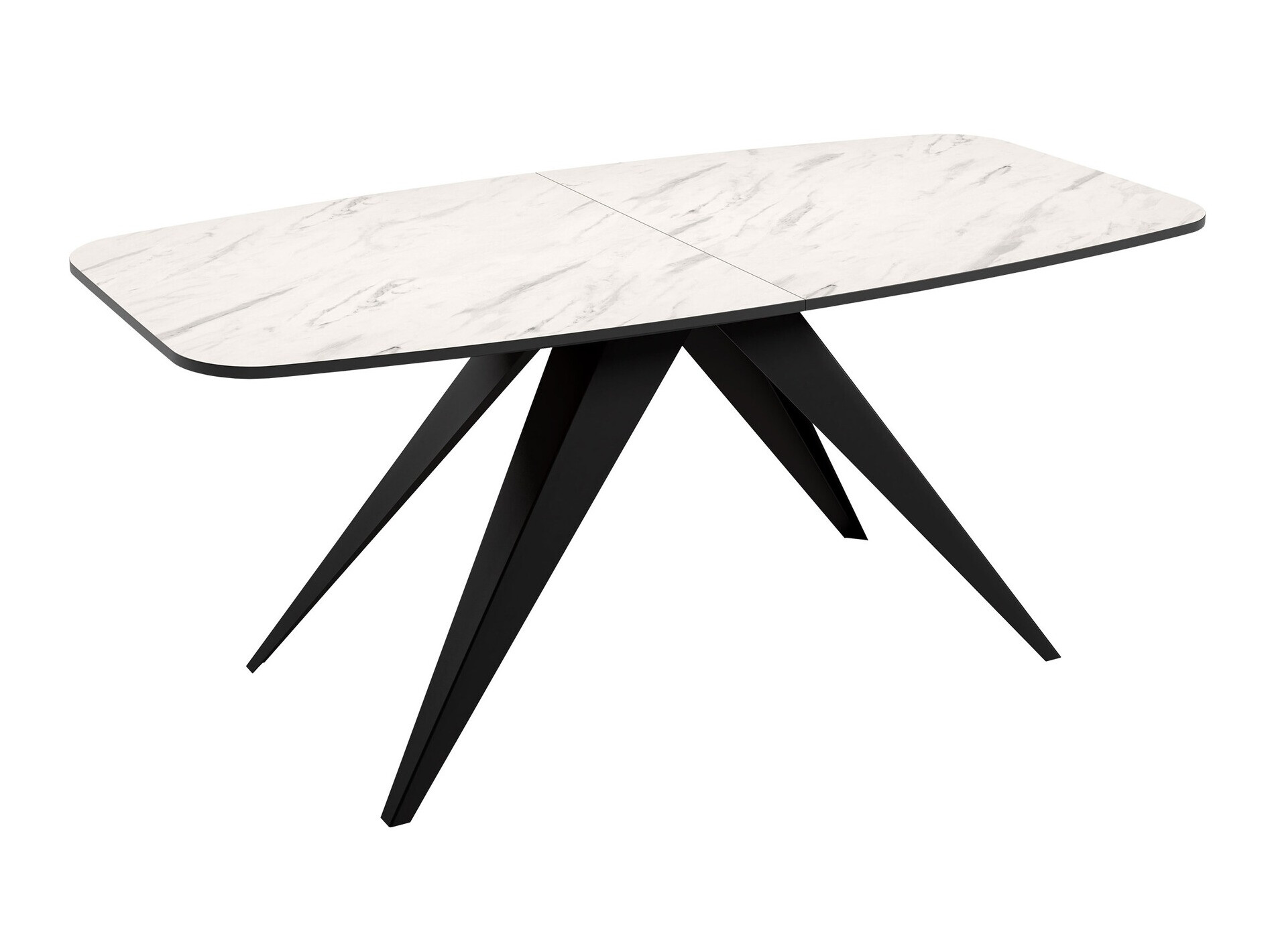 Table Oswego 115 (Black + White marble)